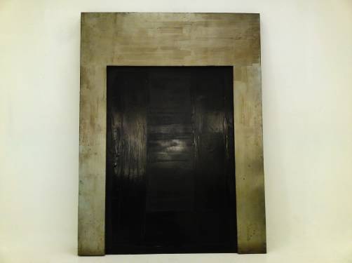 Mark Rothko painting styled wall sculpture mix media, `Purity`, 1980, 1.5m tall mixed media